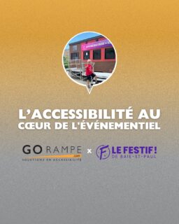 Go Rampe x Le Festif : Rendre l’accès à la culture universel 🤝🏼Chez Go Rampe, nous croyons fermement que la culture doit être accessible à tout le monde, peu importe les défis physiques rencontrés.🎶C’est pourquoi nous sommes fiers de collaborer avec Le Festif pour rendre ce festival encore plus inclusif. Grâce à nos rampes et tapis d’accès, nous permettons à tous de vivre l’expérience sans obstacle. 💛Chaque rampe installée, chaque tapis déployé, est un pas vers un événement sans barrières. Ensemble, créons des moments où l’accessibilité et la culture se rencontrent.Bon festival !!🎤 @lefestifbsp